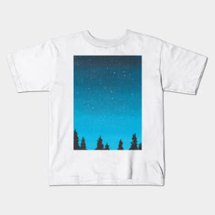 Blue galaxy Kids T-Shirt